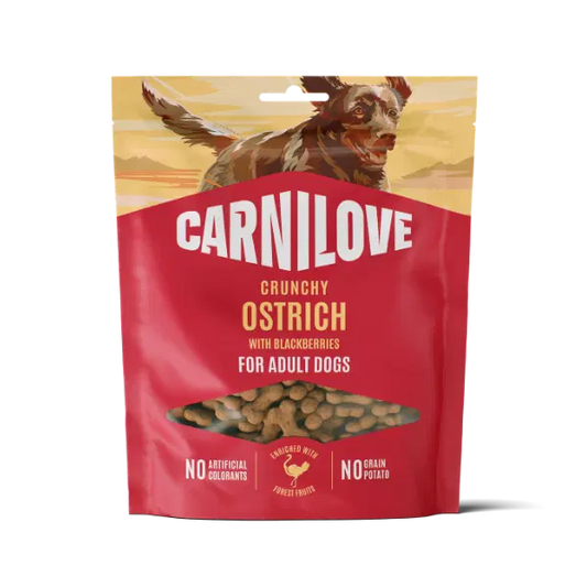 Carnilove Ostrich with Blackberries Dog Treat 200g
