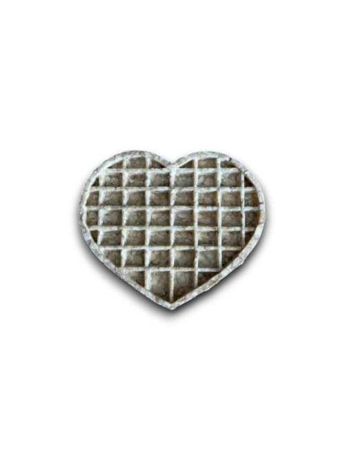 Collagen Waffle Heart Large