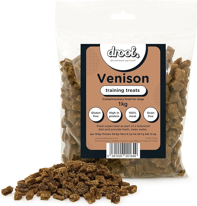 Drool Training Treats - Venison 1kg