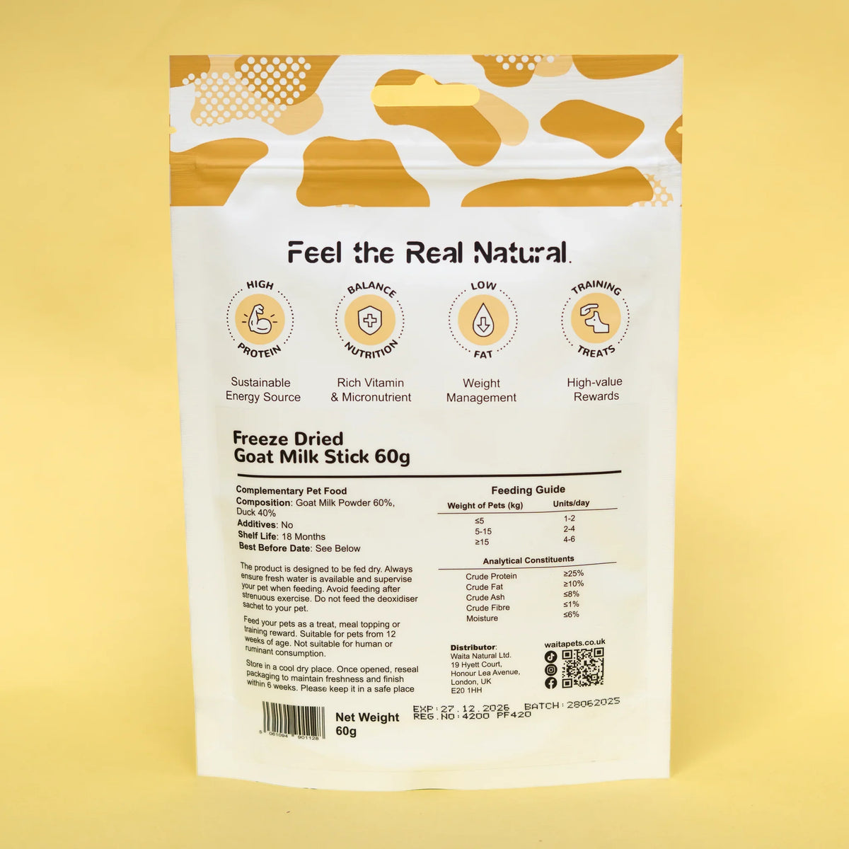 Waita Freeze Dried Goat Milk Stick 60g