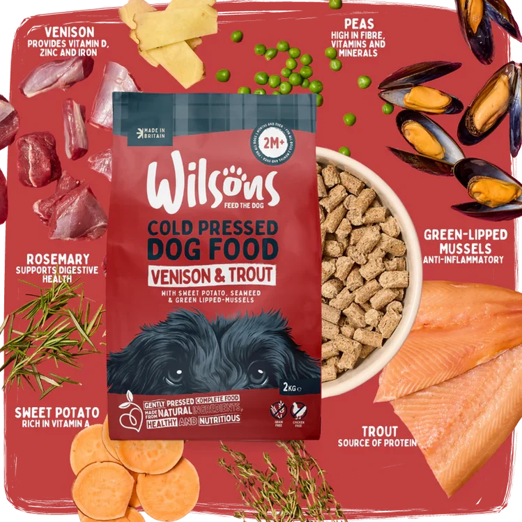 Wilsons Venison & Trout Premium Cold Pressed 2kg