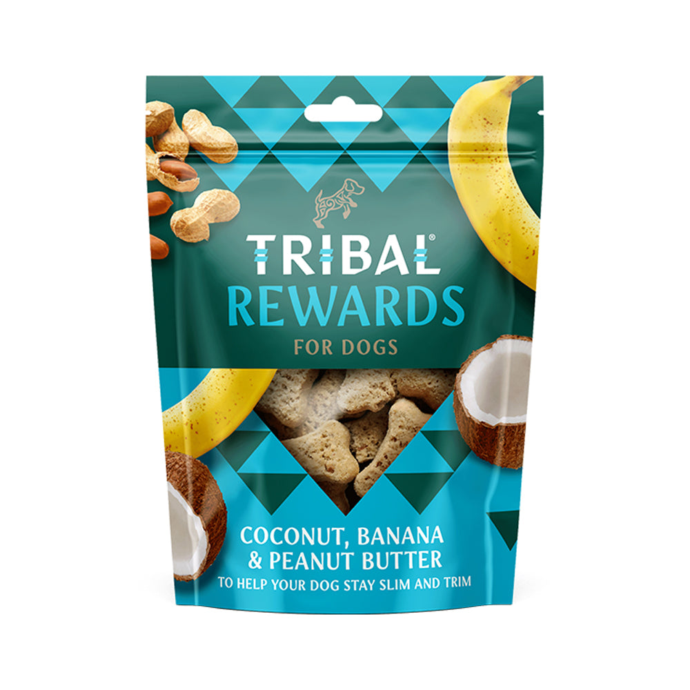 Tribal Rewards Coconut, Banana & Peanut Butter Dog Biscuits 125g