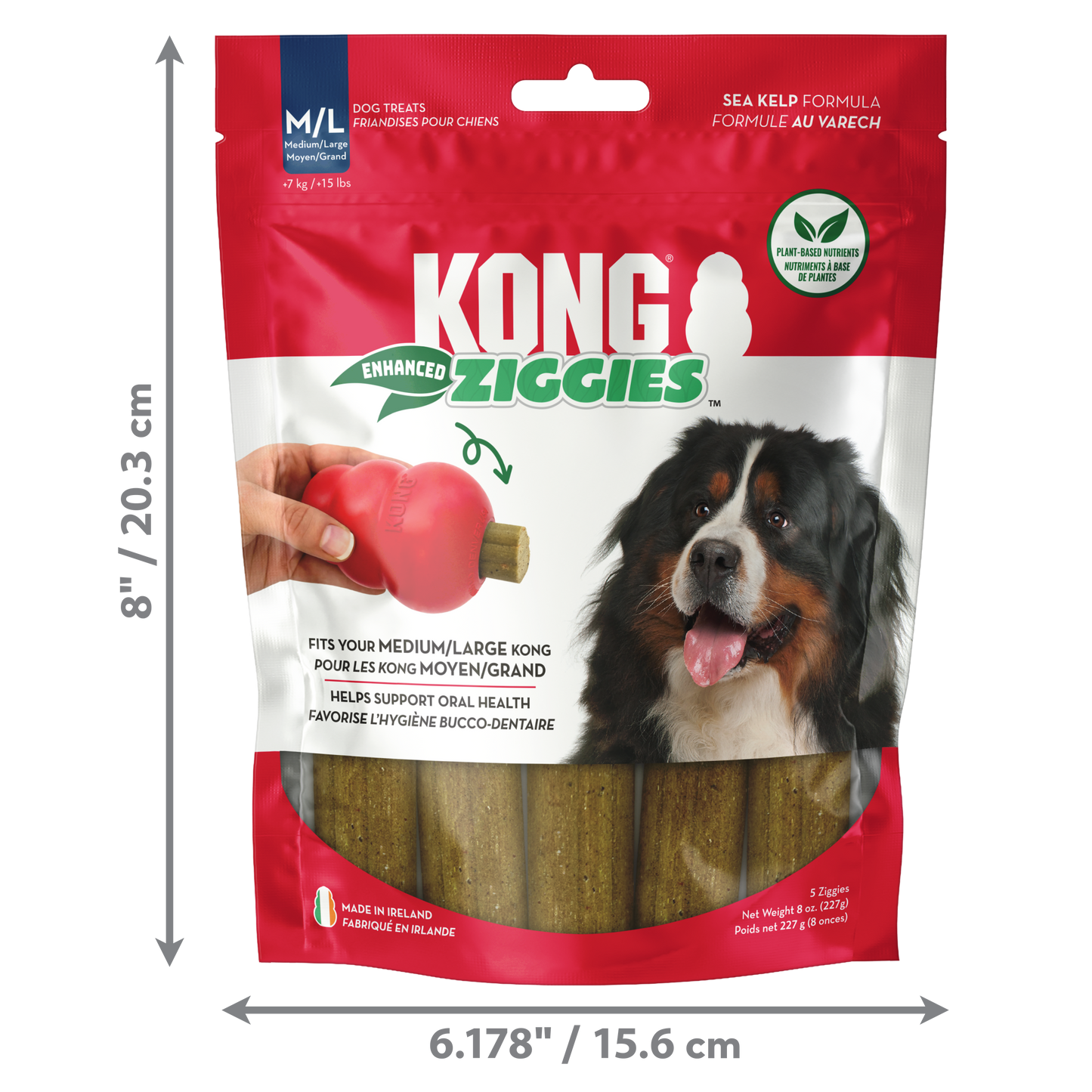 KONG Ziggies Enhanced Medium/Large 227g