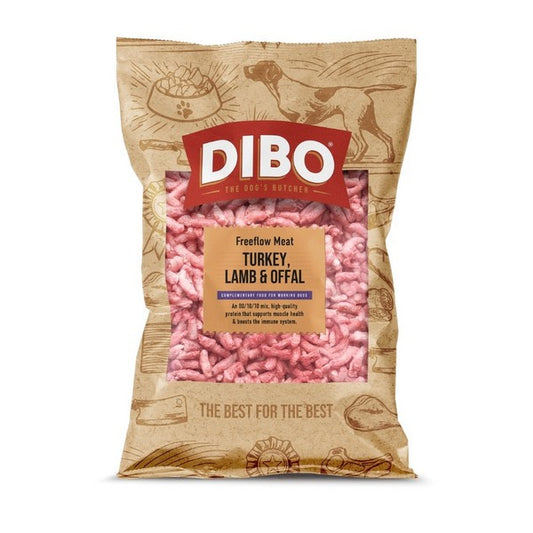 Dibo Freeflow Frozen Adult Dog Turkey, Lamb & Offal 1kg