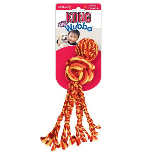 KONG Wubba Weaves with Rope Assorted Large