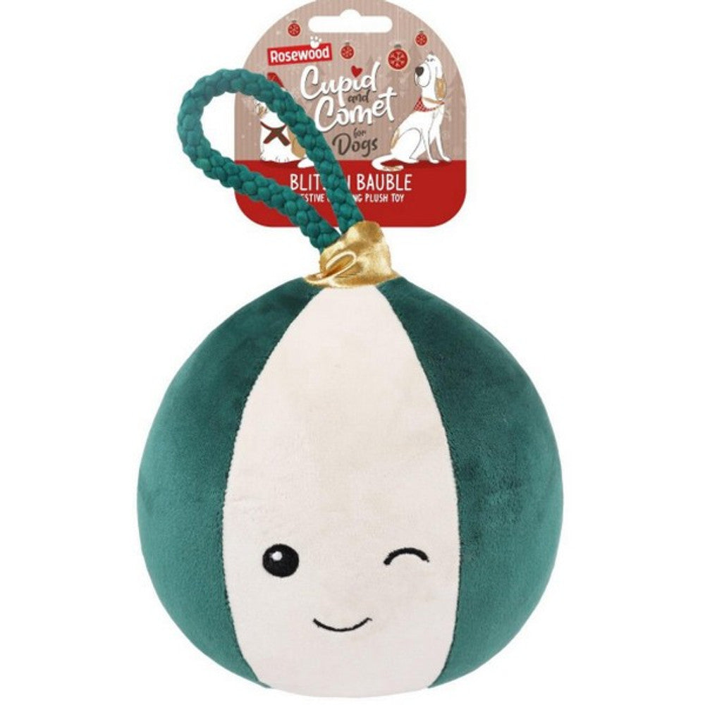 Rosewood Blitzen Bauble Christmas Dog Toy