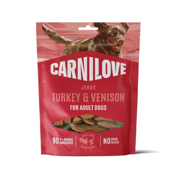 Carnilove Dog Jerky Treat Turkey & Venison 100g