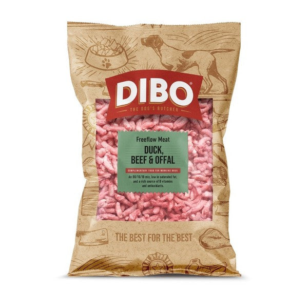 Dibo Freeflow Frozen Adult Dog Duck, Beef & Offal 1kg