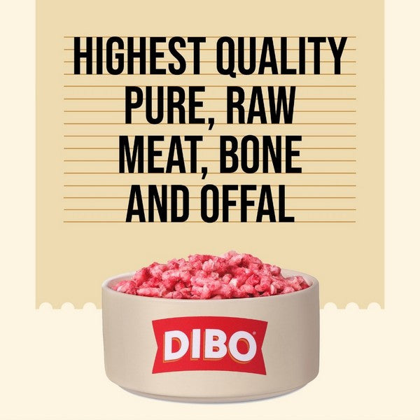 DIBO Freeflow Frozen Adult Dog Beef & Offal 1kg