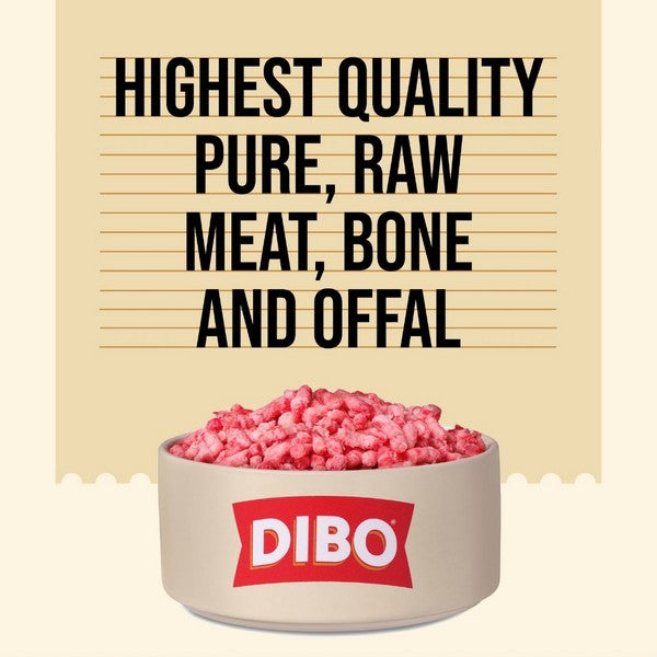 Dibo Freeflow Frozen Adult Dog Duck, Beef & Offal 1kg