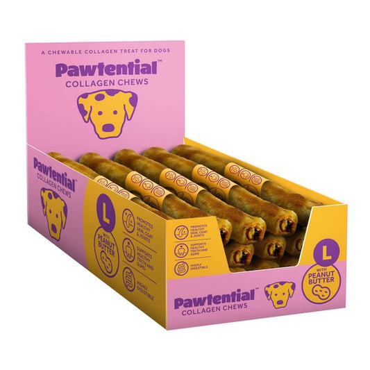 Pawtential Collagen Chew Peanut Flavour Large 110g